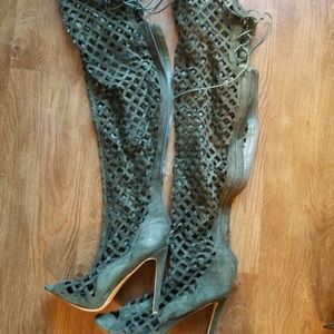 Gladiator heeled boots